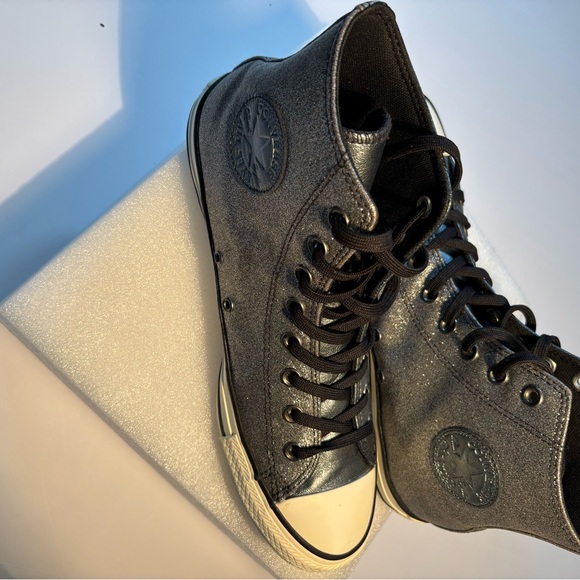 Converse Men's Black High-Top Sneakers - Picture 2 of 5